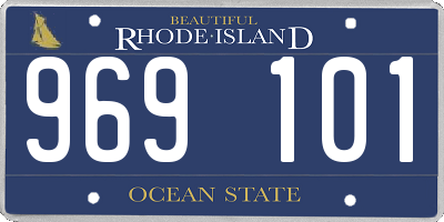 RI license plate 969101