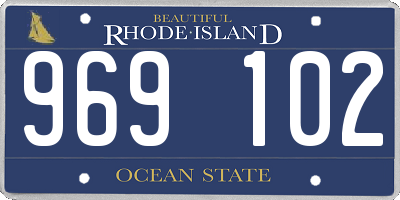 RI license plate 969102