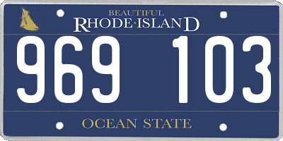 RI license plate 969103