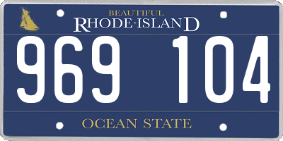RI license plate 969104