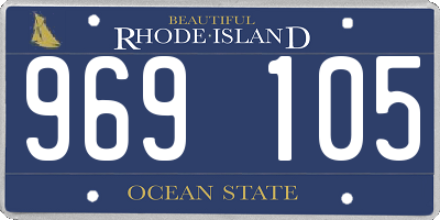 RI license plate 969105
