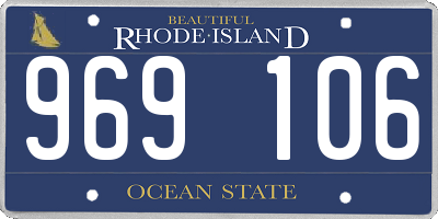 RI license plate 969106