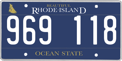 RI license plate 969118