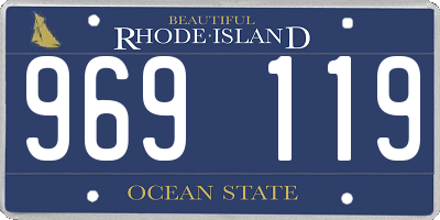 RI license plate 969119