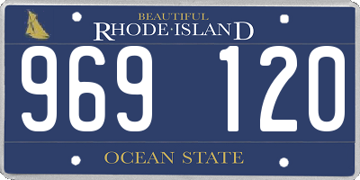 RI license plate 969120