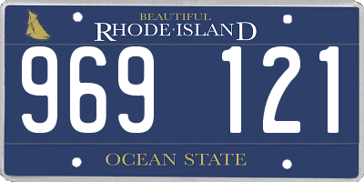 RI license plate 969121