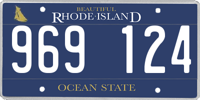 RI license plate 969124