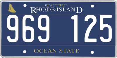 RI license plate 969125