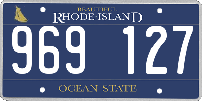 RI license plate 969127