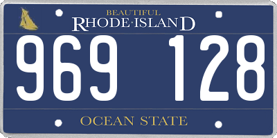 RI license plate 969128