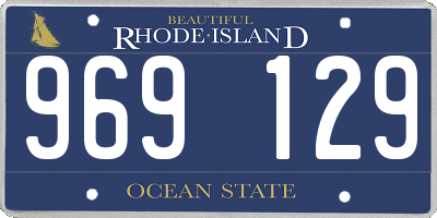 RI license plate 969129