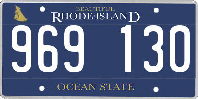 RI license plate 969130