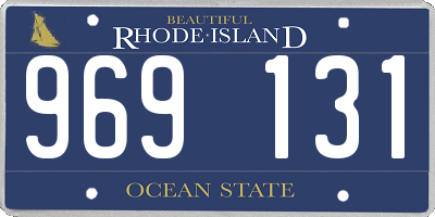 RI license plate 969131