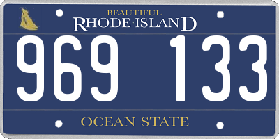 RI license plate 969133