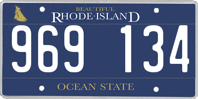 RI license plate 969134