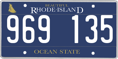 RI license plate 969135