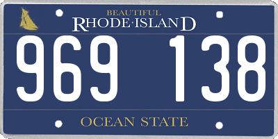 RI license plate 969138