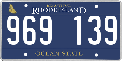 RI license plate 969139