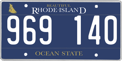 RI license plate 969140