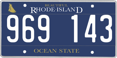 RI license plate 969143