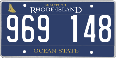 RI license plate 969148