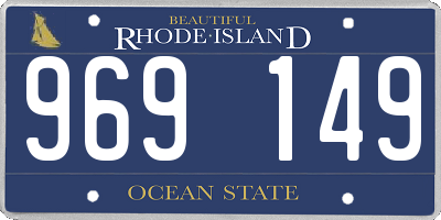 RI license plate 969149