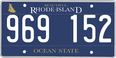 RI license plate 969152