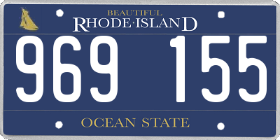 RI license plate 969155