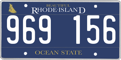 RI license plate 969156