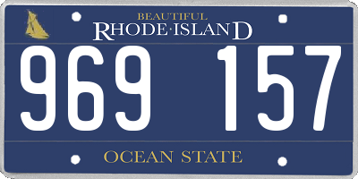RI license plate 969157
