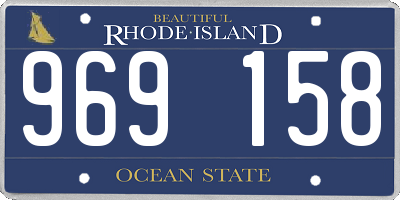 RI license plate 969158