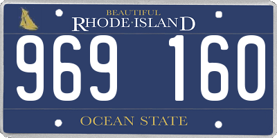 RI license plate 969160