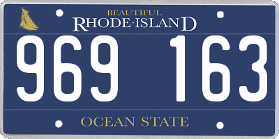 RI license plate 969163