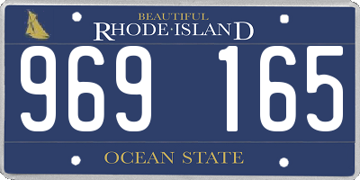 RI license plate 969165