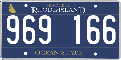 RI license plate 969166