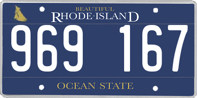 RI license plate 969167