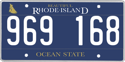 RI license plate 969168