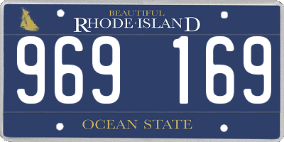 RI license plate 969169