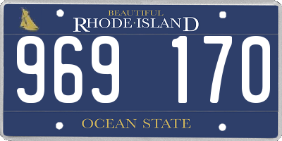 RI license plate 969170