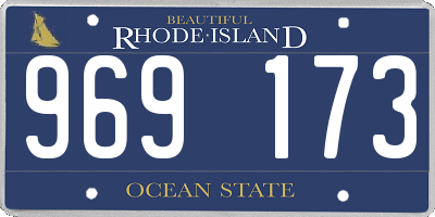 RI license plate 969173