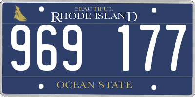 RI license plate 969177