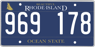 RI license plate 969178