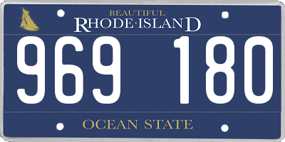 RI license plate 969180