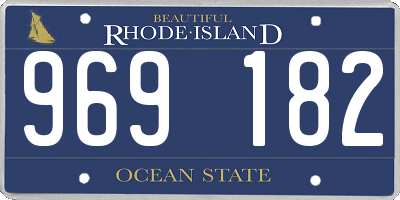 RI license plate 969182