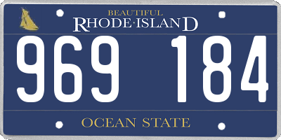 RI license plate 969184