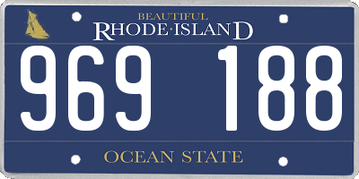 RI license plate 969188