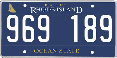 RI license plate 969189