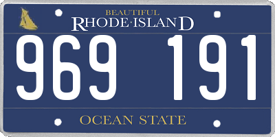 RI license plate 969191