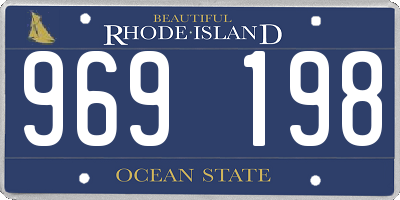 RI license plate 969198