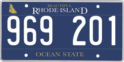 RI license plate 969201